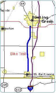 A number Ohio Bicycling trails are either a part of the State or National Park System.